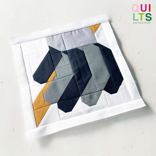 Eishockey Handschuh – PDF Quilt Block Anleitung