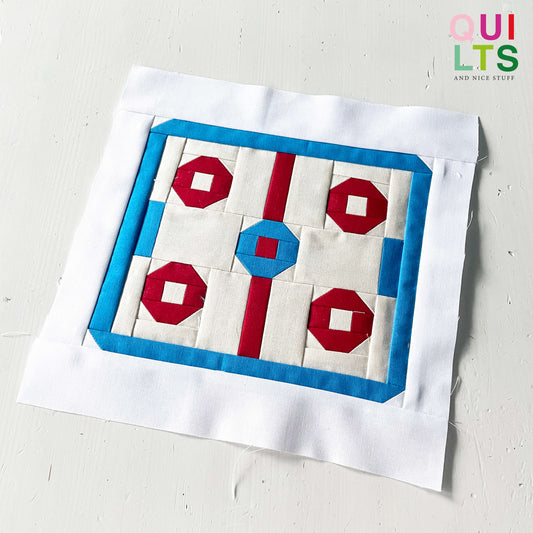 Eishockey Spielfeld – PDF Quilt Block Anleitung