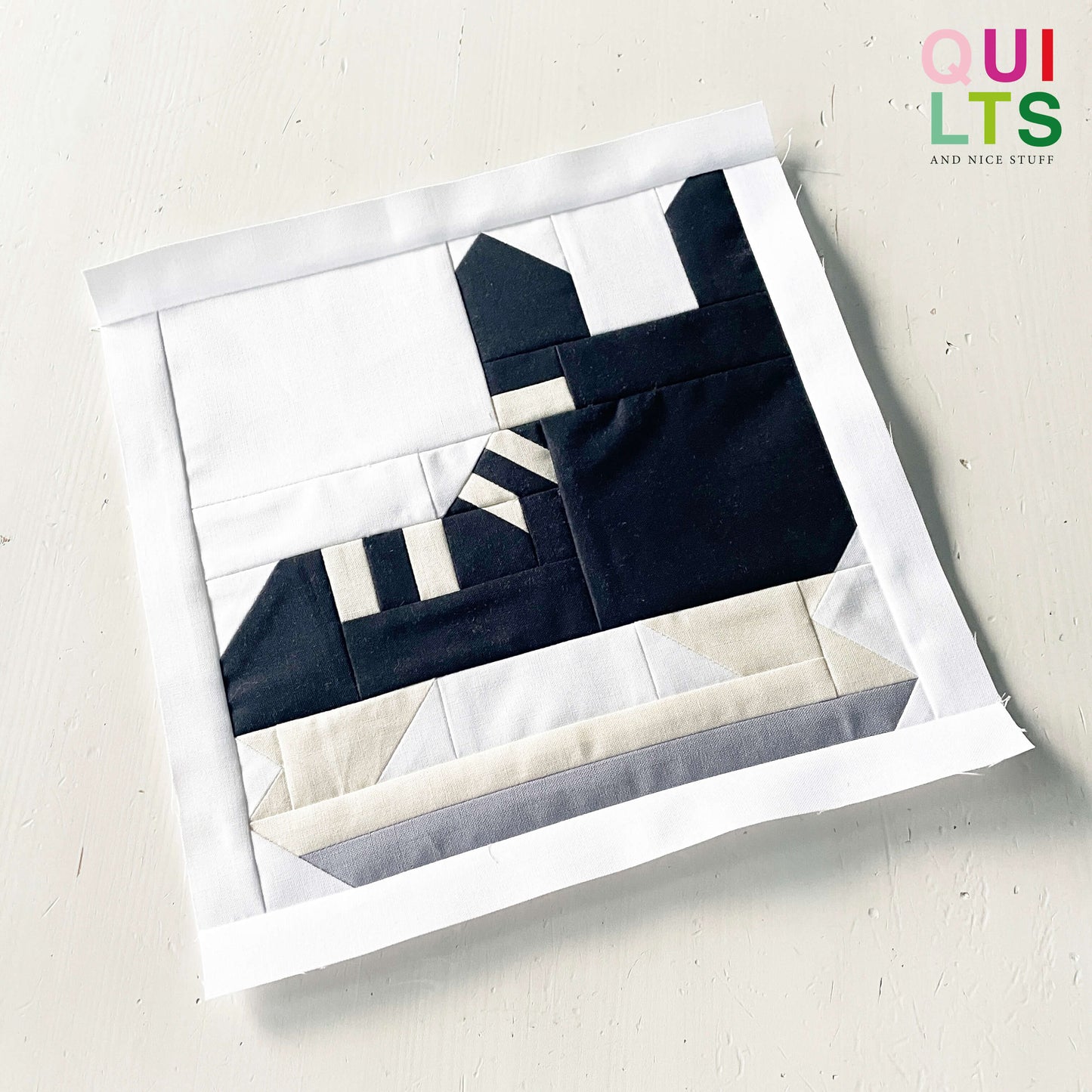 Eishockey Schlittschuh – PDF Quilt Block Anleitung