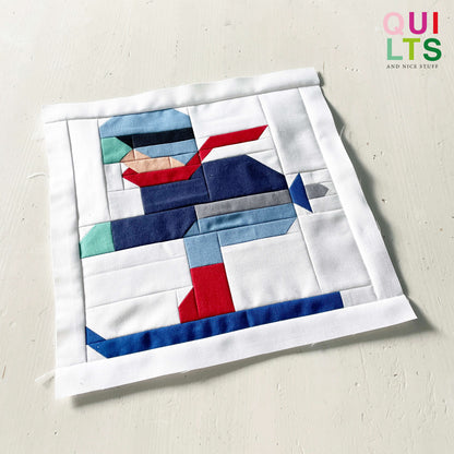 Skirennfahrer – PDF Quilt Block Anleitung