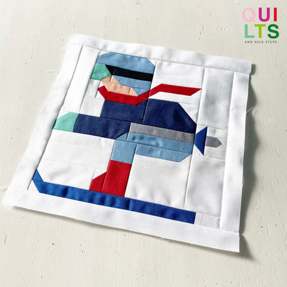 Skirennfahrer – PDF Quilt Block Anleitung