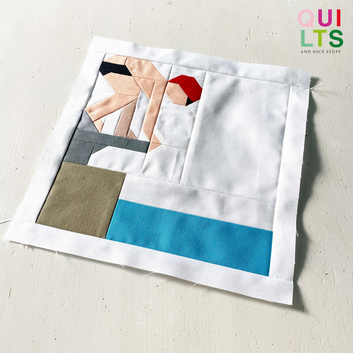 Schwimmer Start – PDF Quilt Block Anleitung