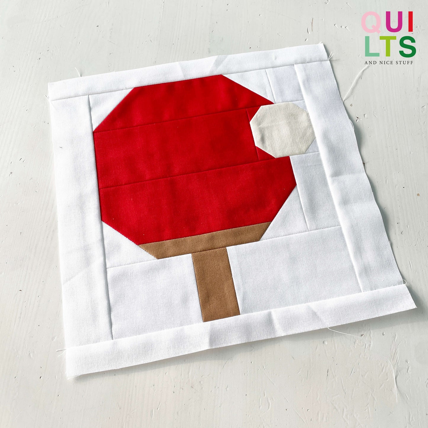 Table Tennis – PDF Quilt Block Pattern