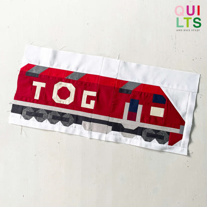 Australische Lokomotive Doppelblock – PDF Quilt Block Anleitung