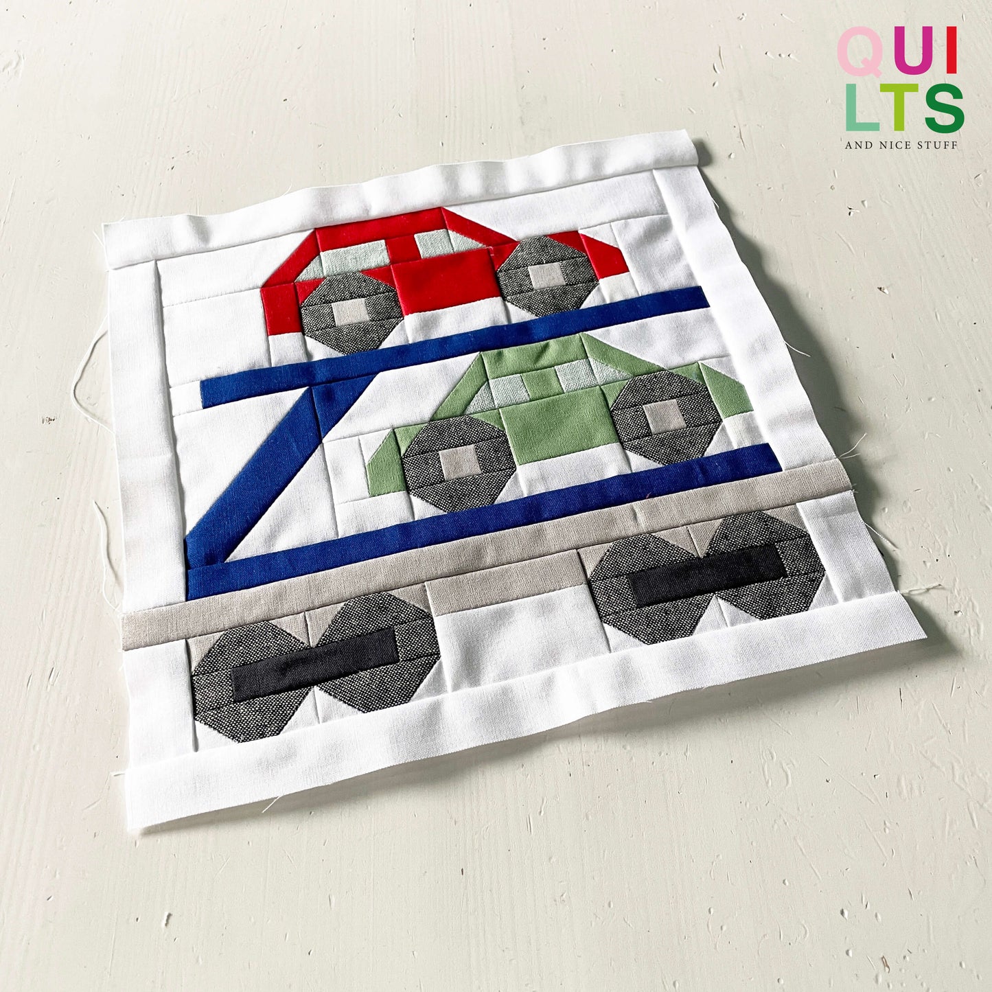 Autotransportwaggon – PDF Quilt Block Anleitung