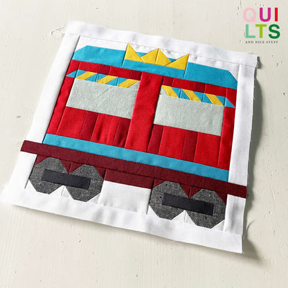 Zirkus-Kassenwaggon – PDF Quilt Block Anleitung