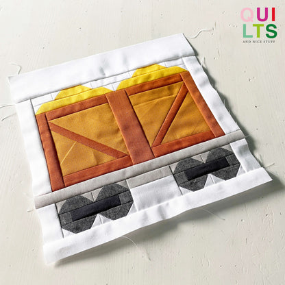 Maiswaggon – PDF Quilt Block Anleitung