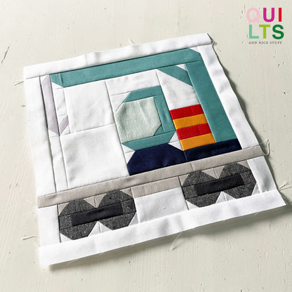 Kranwaggon – PDF Quilt Block Anleitung