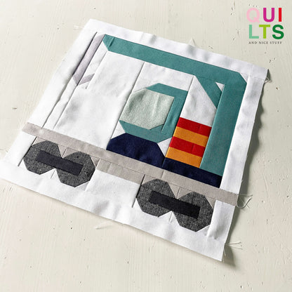 Kranwaggon – PDF Quilt Block Anleitung