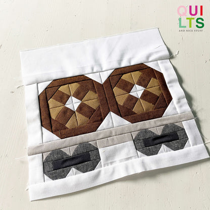 Doppelte Kabeltrommeln – PDF Quilt Block Anleitung