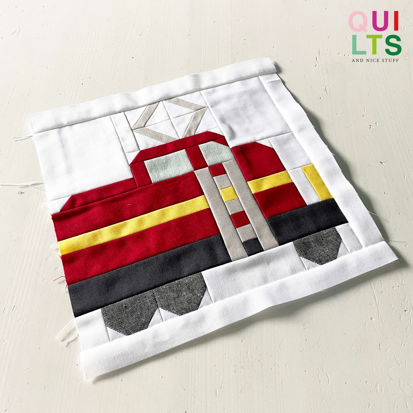 E-Lokomotive 2 – PDF Quilt Block Anleitung