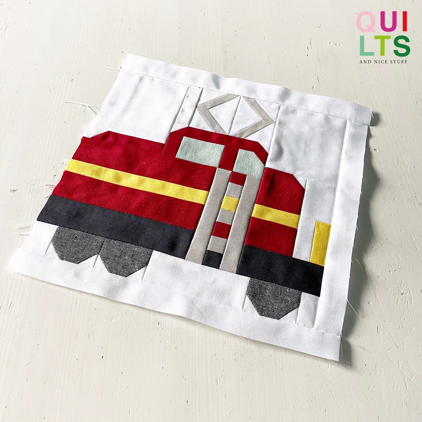 E-Lokomotive 2 – PDF Quilt Block Anleitung