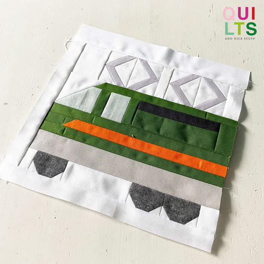 E-Lokomotive 1 – PDF Quilt Block Anleitung