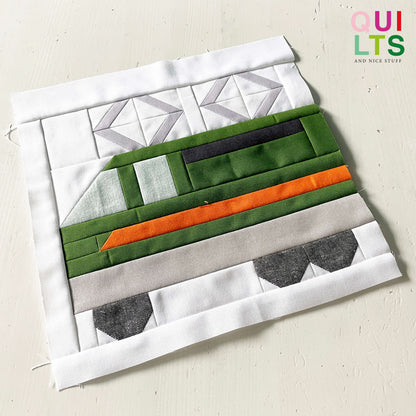 E-Lokomotive 1 – PDF Quilt Block Anleitung