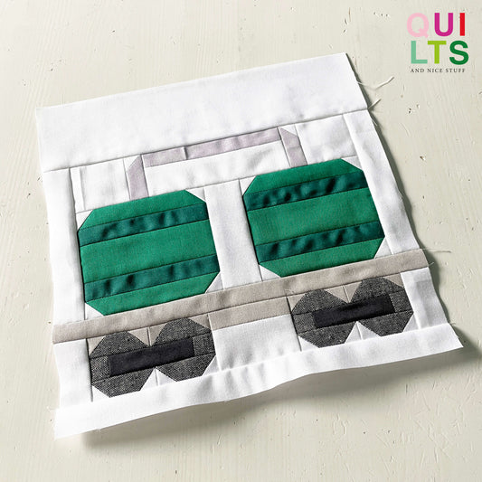 Gastransportwaggon – PDF Quilt Block Anleitung