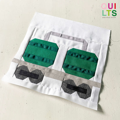 Gastransportwaggon – PDF Quilt Block Anleitung