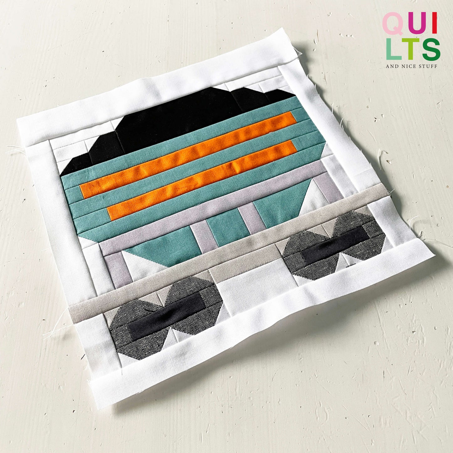 Kieswaggon – PDF Quilt Block Anleitung