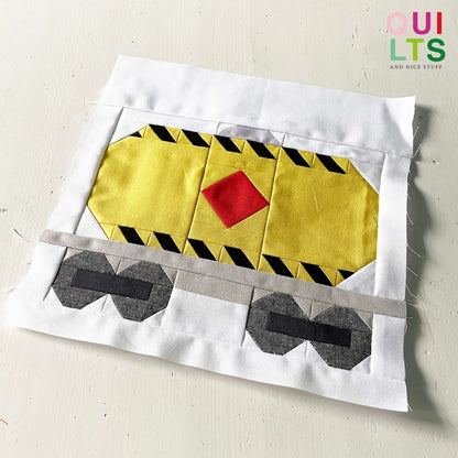 Gefahrguttransportwaggon – PDF Quilt Block Anleitung