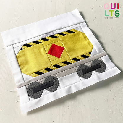 Gefahrguttransportwaggon – PDF Quilt Block Anleitung
