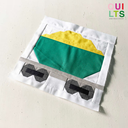 Großer Kornwaggon – PDF Quilt Block Anleitung