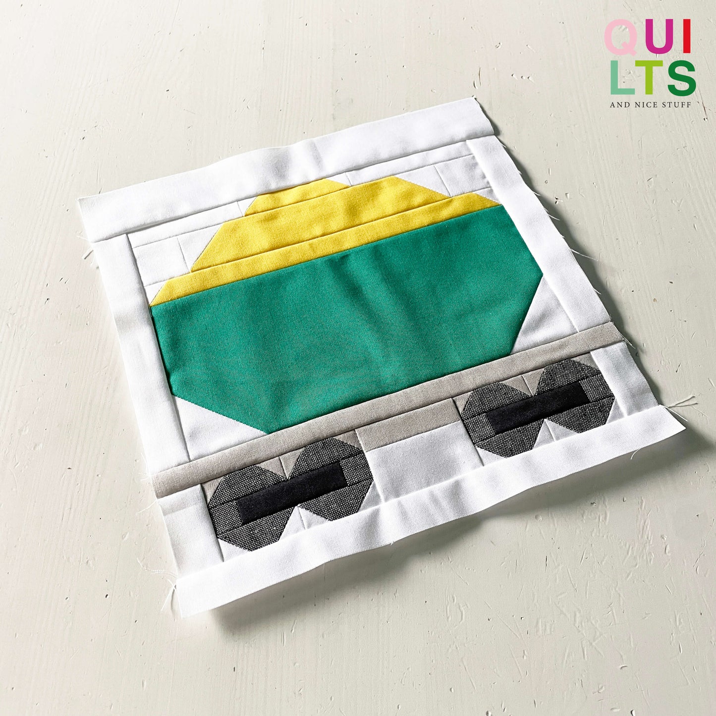 Großer Kornwaggon – PDF Quilt Block Anleitung