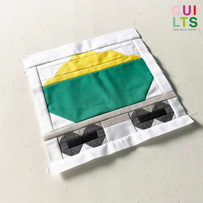 Großer Kornwaggon – PDF Quilt Block Anleitung