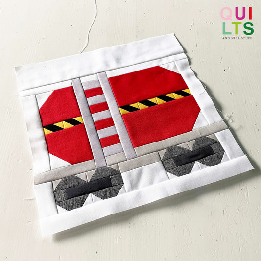 Flüssigkeitstransportwaggon – PDF Quilt Block Anleitung