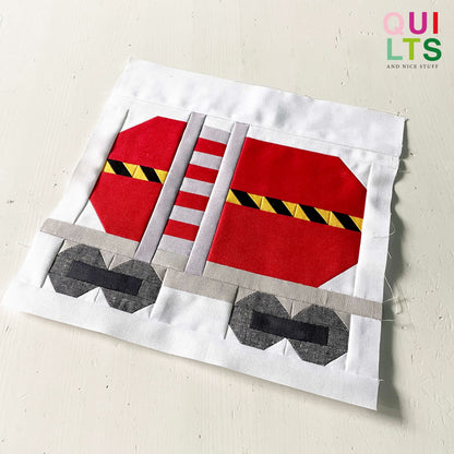 Flüssigkeitstransportwaggon – PDF Quilt Block Anleitung