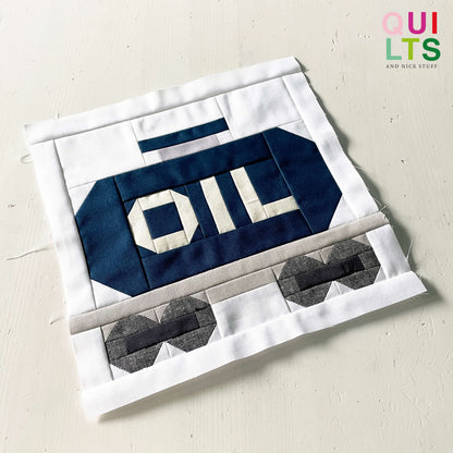 Öltankwaggon – PDF Quilt Block Anleitung
