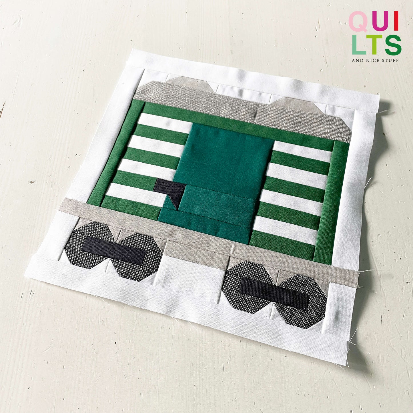 Offener Viehwaggon – PDF Quilt Block Anleitung