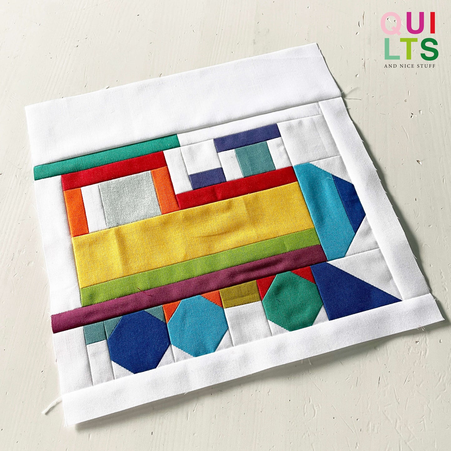 Spielzeug-Lokomotive – PDF Quilt Block Anleitung