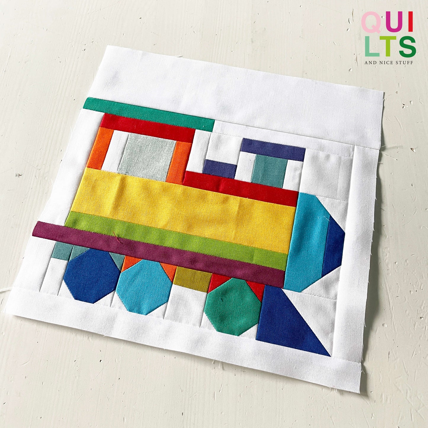Spielzeug-Lokomotive – PDF Quilt Block Anleitung