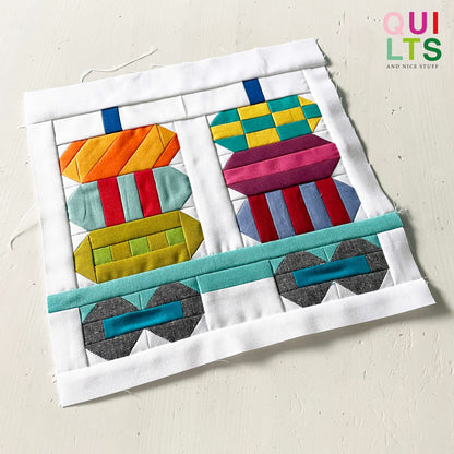 Spielzeug-Waggon 1 – PDF Quilt Block Anleitung