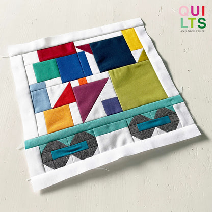 Spielzeug-Waggon 3 – PDF Quilt Block Anleitung