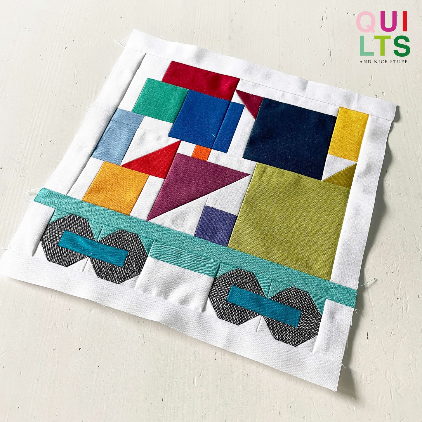 Spielzeug-Waggon 3 – PDF Quilt Block Anleitung