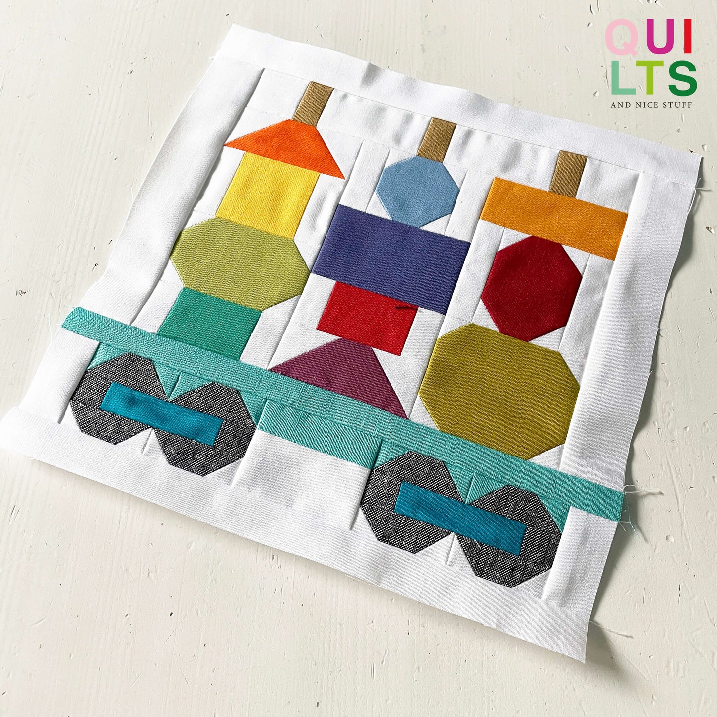 Spielzeug-Waggon 4 – PDF Quilt Block Anleitung