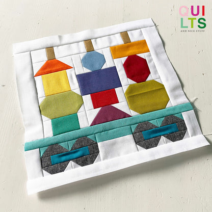 Spielzeug-Waggon 4 – PDF Quilt Block Anleitung