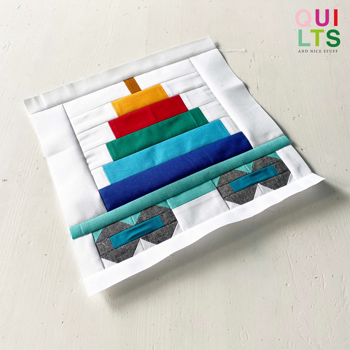 Spielzeug-Waggon 5 – PDF Quilt Block Anleitung