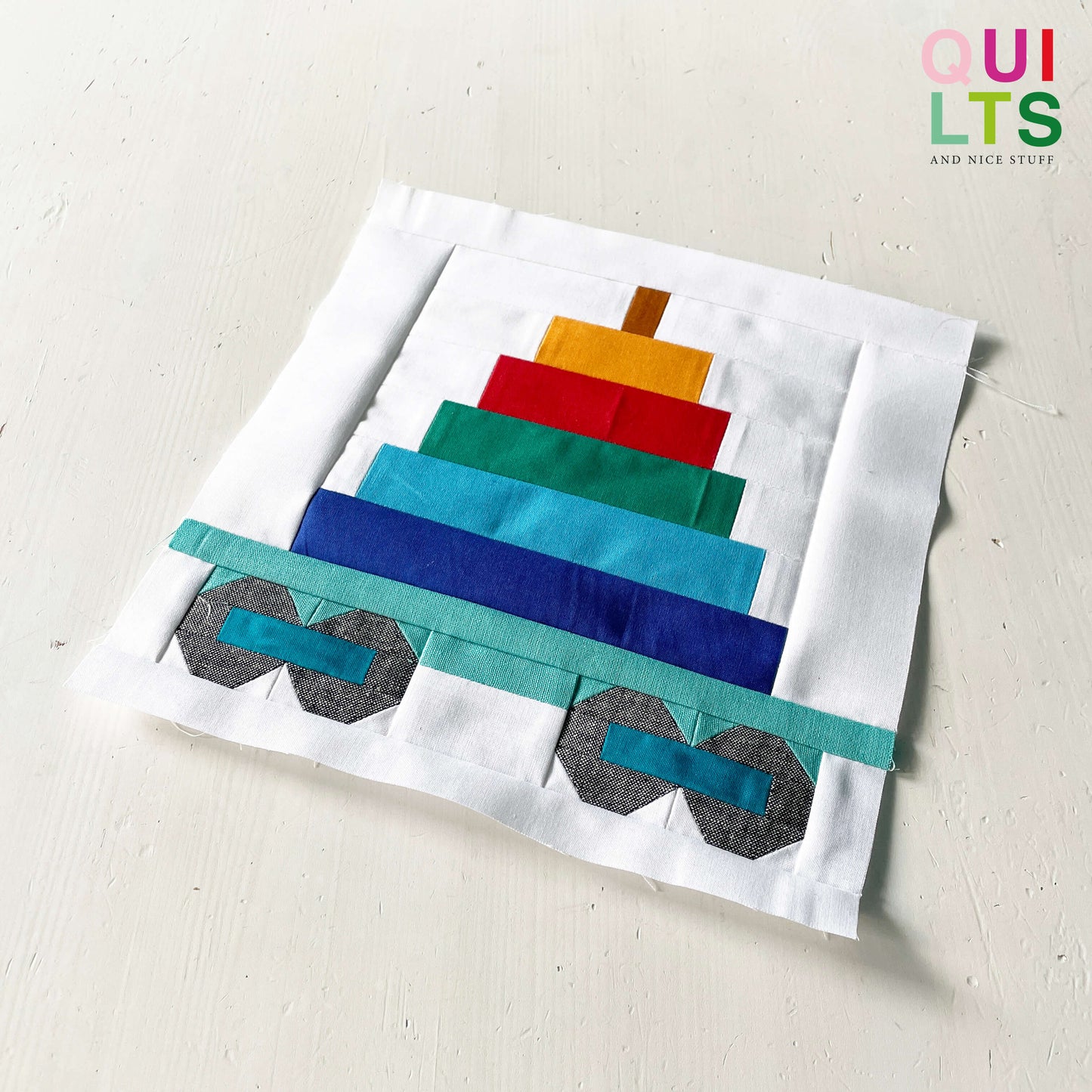 Spielzeug-Waggon 5 – PDF Quilt Block Anleitung