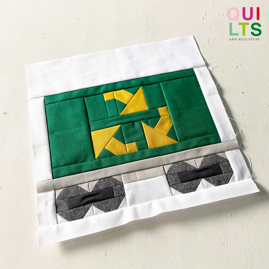 Recycling-Waggon – PDF Quilt Block Anleitung