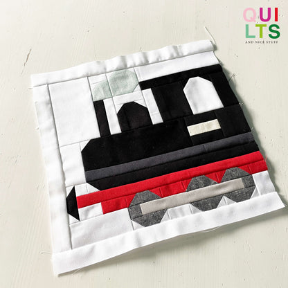 Dampflokomotive – PDF Quilt Block Anleitung