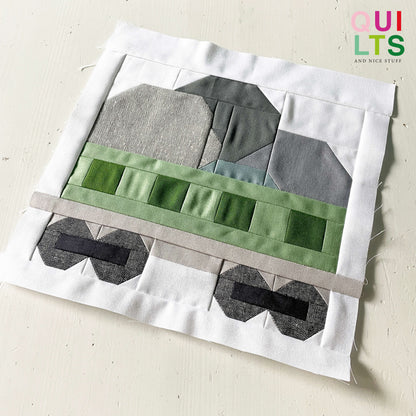 Steinwaggon – PDF Quilt Block Anleitung