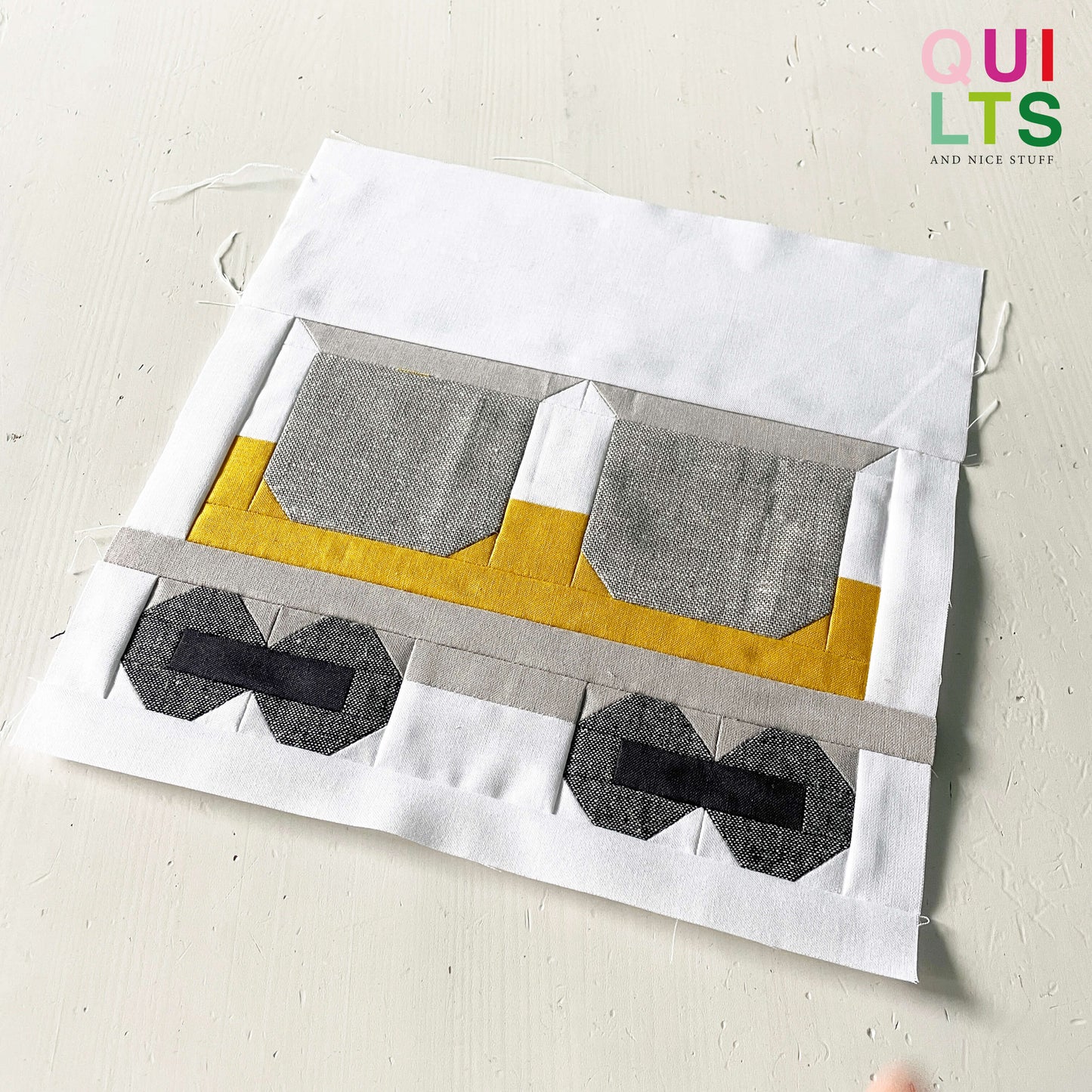 Kippwaggon – PDF Quilt Block Anleitung