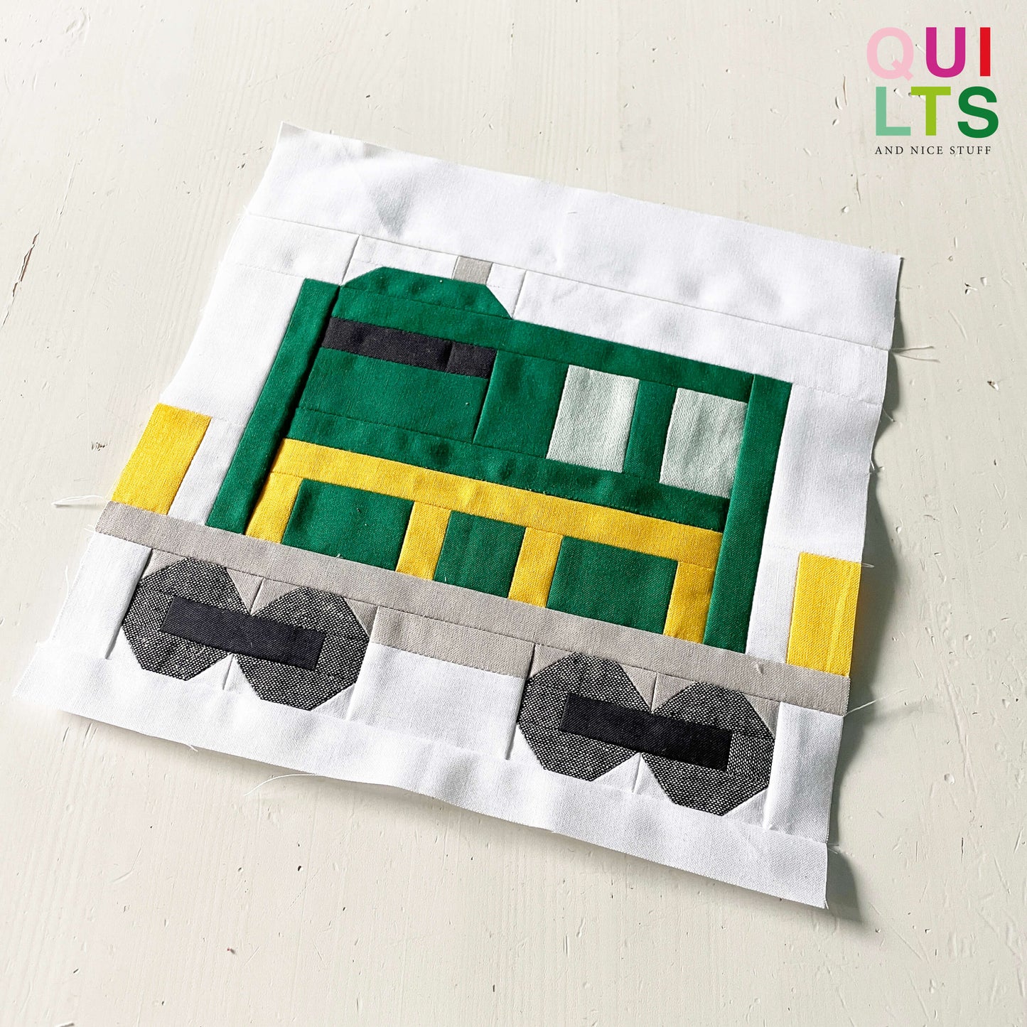 Triebwagen – PDF Quilt Block Anleitung