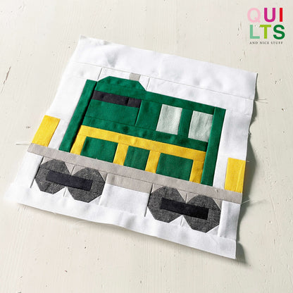 Triebwagen – PDF Quilt Block Anleitung
