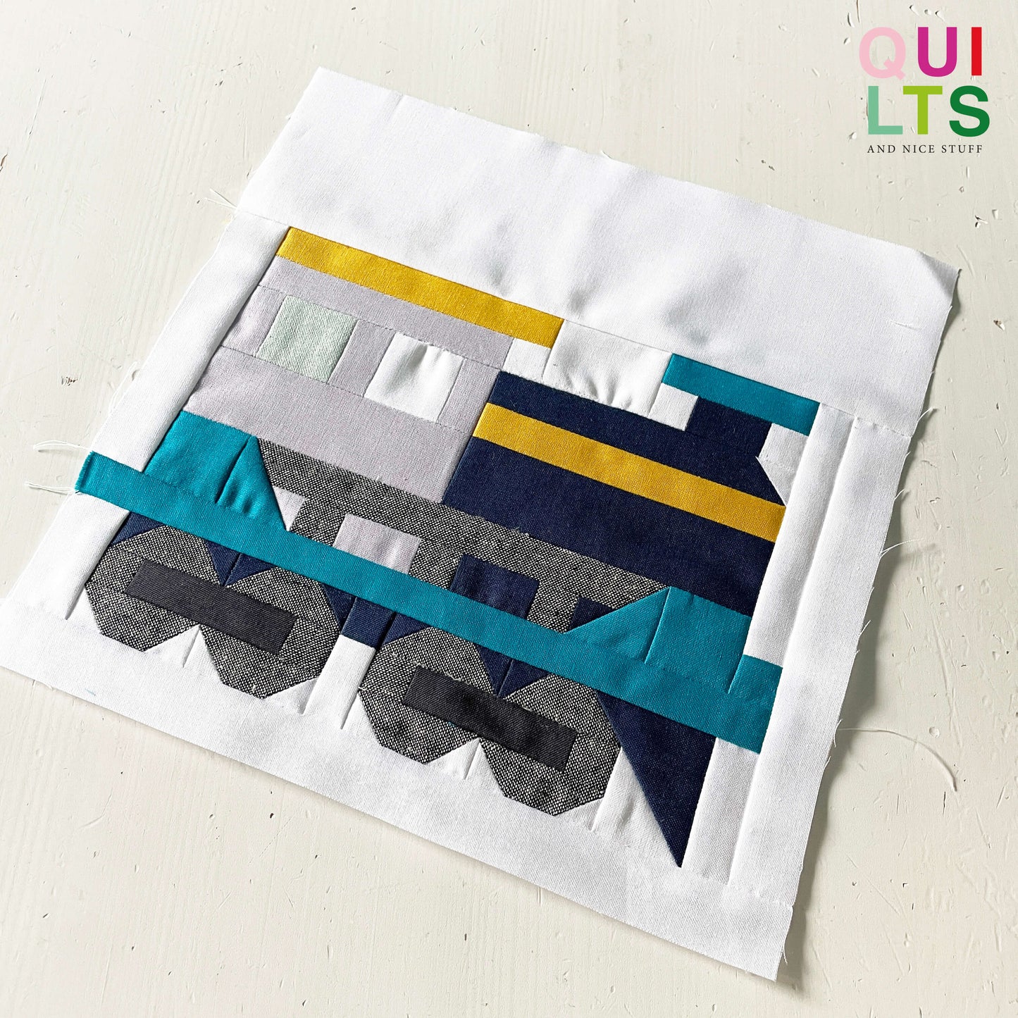 Schwere Lokomotive – PDF Quilt Block Anleitung