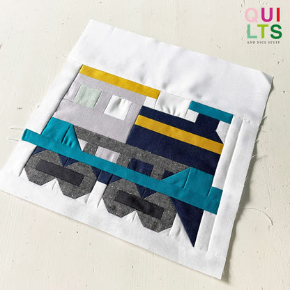 Schwere Lokomotive – PDF Quilt Block Anleitung