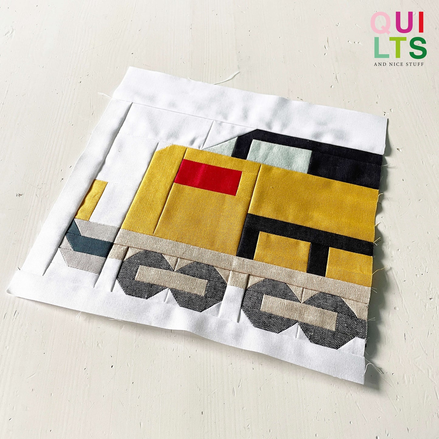 US-Diesellok – PDF Quilt Block Anleitung