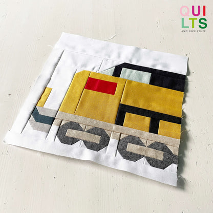 US-Diesellok – PDF Quilt Block Anleitung