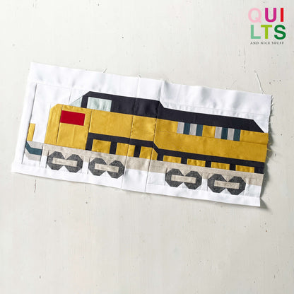 US-Diesellok Doppelblock – PDF Quilt Block Anleitung